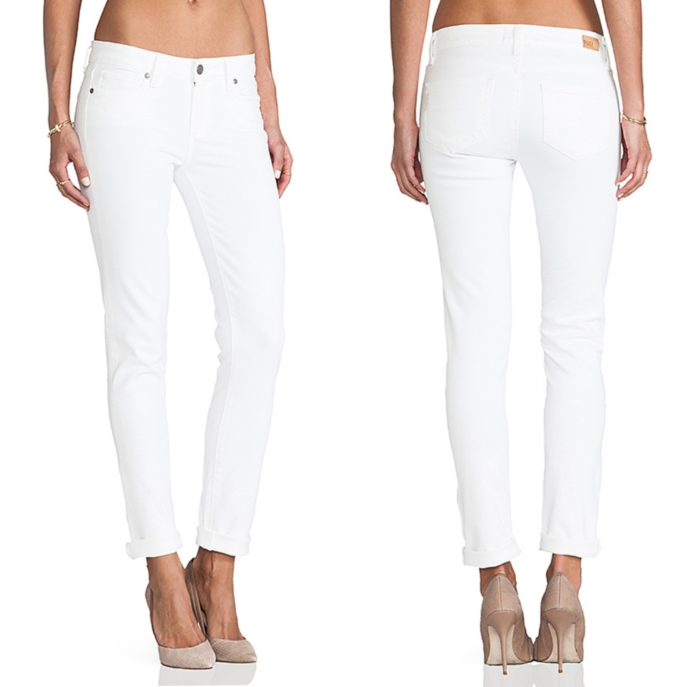 PAIGE • Skyline Skinny White Ankle Jean